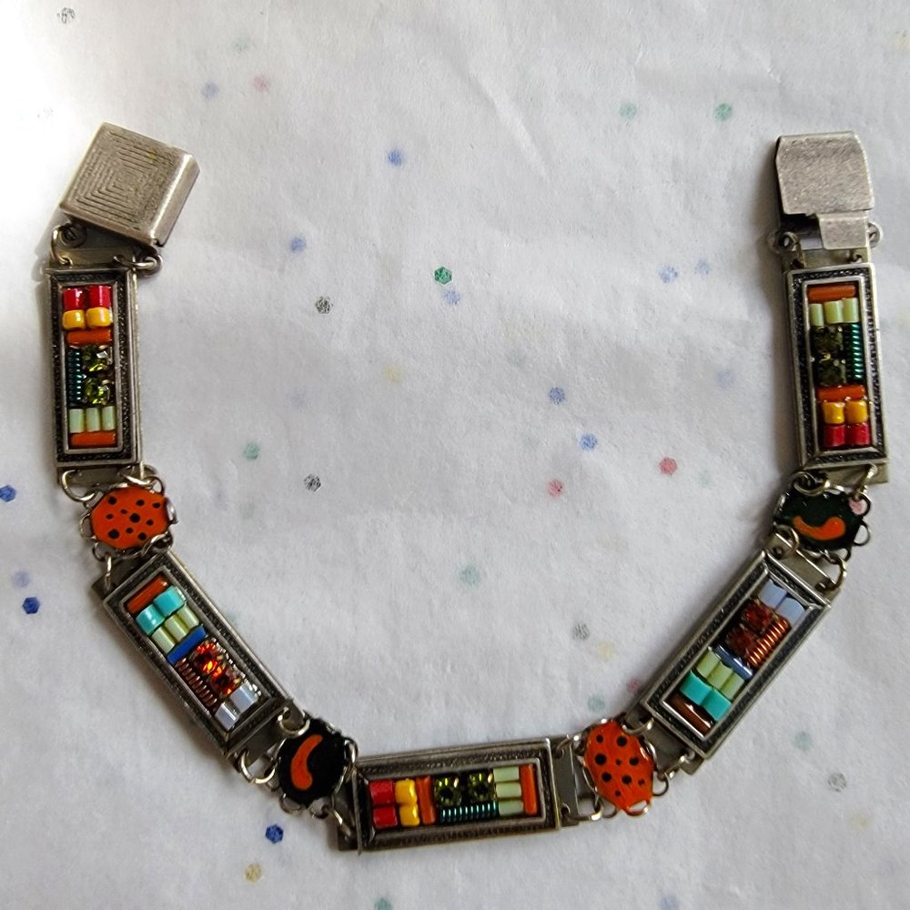 Adaya Multicolor Rectangular Links Mosaic Style B… - image 1